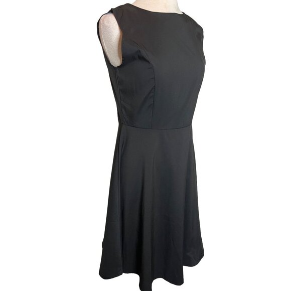 New Light Fashion black midi A Style Dress. Large (by measurements) - Picture 7 of 10
